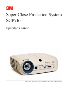 Manual 3M SCP716 Projector