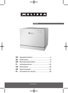 Bedienungsanleitung Melissa 16590008 Geschirrspüler