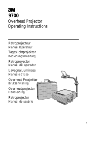 Manual 3M 9700 Overhead Projector