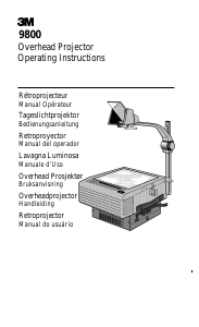 Manual 3M 9800 Overhead Projector