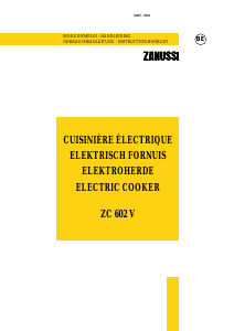 Handleiding Zanussi ZC602V Fornuis