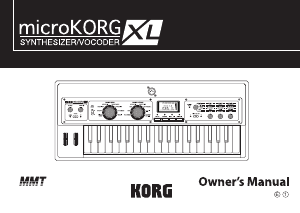 Manual Korg microKORG XL Synthesizer