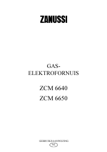 Handleiding Zanussi ZCM6650TX Fornuis