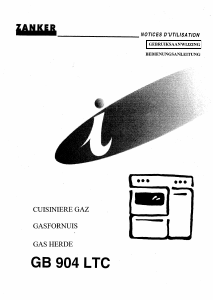 Handleiding Zanker GB 904 LTC Fornuis