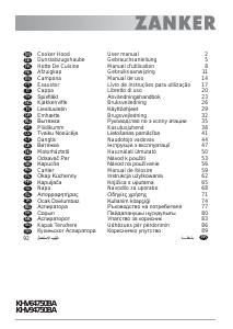 Instrukcja Zanker KHV94750BA Okap kuchenny