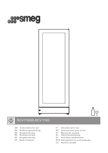 Manual Smeg SCV115GS Cave de vinho