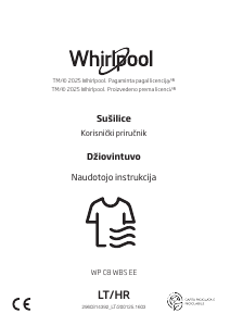 Priručnik Whirlpool WP C8 WBS EE Sušilica