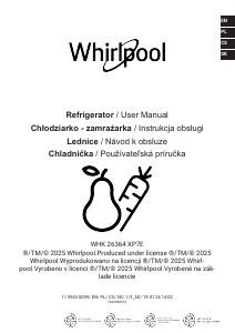 Návod Whirlpool WHK 26364 XP7E Chladnička s mrazničkou