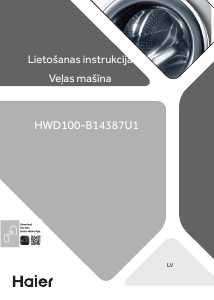 Rokasgrāmata Haier HWD100-B14387U1 Veļas mašīna ar žāvētāju