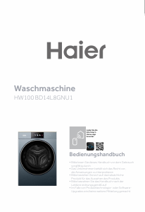 Bedienungsanleitung Haier HW100-BD14L8GNU1 Waschmaschine