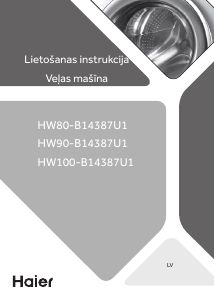 Rokasgrāmata Haier HW80-B14387U1 Veļas mašīna