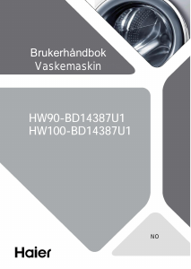 Bruksanvisning Haier HW90-BD14387U1 Vaskemaskin