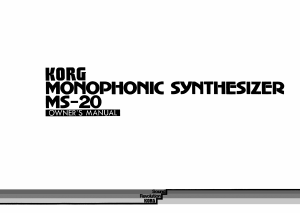 Manual Korg MS-20 Synthesizer