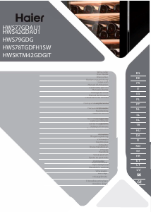 Manual Haier HWS79GDG Răcitor vin