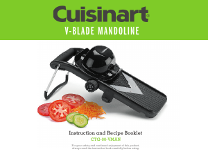 Handleiding Cuisinart CTG-00-VMAN Mandoline