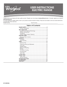 Manual de uso Whirlpool YWFE975H0HZ Cocina