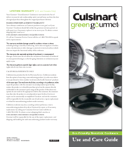 Bruksanvisning Cuisinart GG30-20P1 Gryta