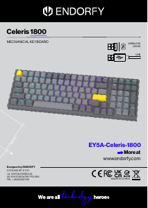 Bruksanvisning Endorfy EY5A124 Celeris 1800 Tastatur