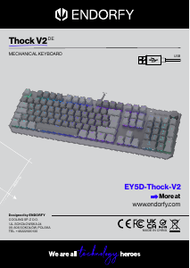 Használati útmutató Endorfy EY5D035 Thock V2 Billentyűzet