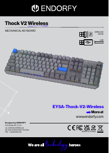 Посібник Endorfy EY5A129 Thock V2 Wireless Клавіатура