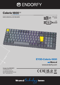 Manual Endorfy EY5D034 Celeris 1800 Tastatură
