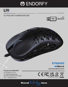Manual Endorfy EY6A020 LIV Mouse