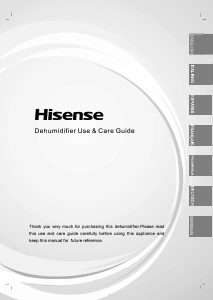 Priručnik Hisense D20HW Odvlaživač