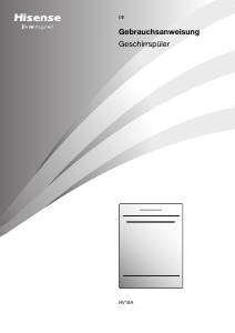 Bedienungsanleitung Hisense HV16A Geschirrspüler