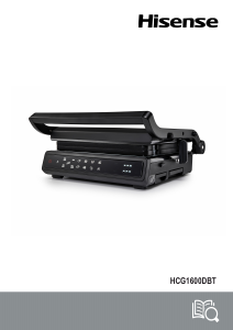 Посібник Hisense HCG1600DBT Електричний гриль