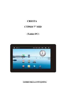 Handleiding Cresta CTP810 Tablet