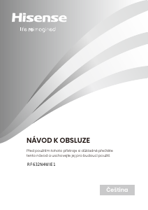 Návod Hisense RF632N4WIE1 Chladnička s mrazničkou