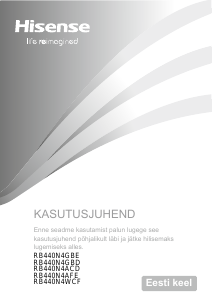 Vadovas Hisense RB440N4GBE Šaldytuvas-šaldiklis