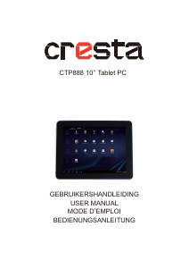 Mode d’emploi Cresta CTP888 Tablette