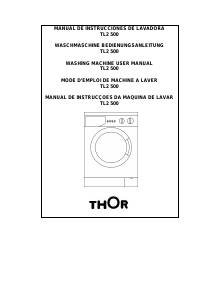 Generalizar Incorrecto habilidad Manual de uso Thor TL2 500 Lavadora