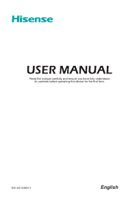Manual Hisense 65A6BG LED Television