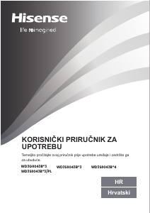 Priručnik Hisense WD3S8043BW3 Perilica – sušilica