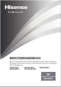 Bedienungsanleitung Hisense WF3S1043BW3 Waschmaschine
