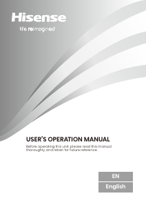 Manual Hisense RW3N122GALF Cave de vinho