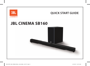 Instrukcja JBL Cinema SB160 Zestaw kina domowego
