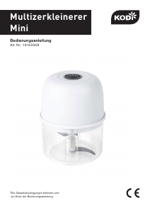 Bedienungsanleitung Kodi 224427 Universalzerkleinerer