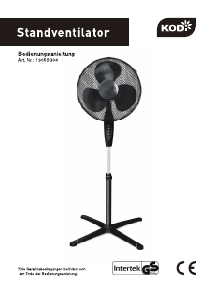 Bedienungsanleitung Kodi 19052304 Ventilator