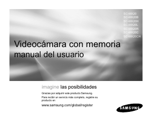 Manual de uso Samsung SC-MX20 Videocámara