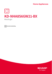Handleiding Sharp KD-NHA8S6GW21-BX Wasdroger