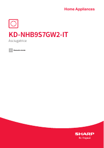 Manuale Sharp KD-NHB9S7GW2-IT Asciugatrice