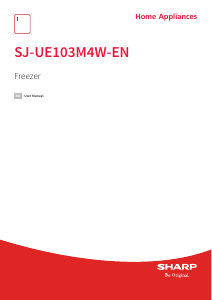 Bruksanvisning Sharp SJ-UE103M4W-EN Frys