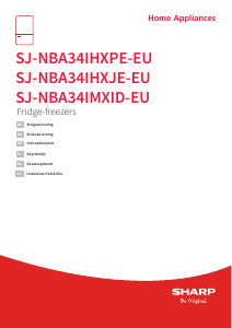 Rokasgrāmata Sharp SJ-NBA34IMXIE-EU Ledusskapis ar saldētavu