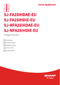 Rokasgrāmata Sharp SJ-NFA25IHDIE-EU Ledusskapis ar saldētavu