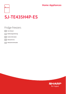 Bedienungsanleitung Sharp SJ-TE435H4P-ES Kühl-gefrierkombination