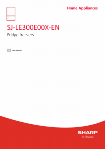 Bruksanvisning Sharp SJ-LE300E00X-EN Kyl-frys