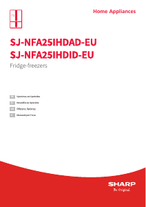 Priročnik Sharp SJ-NFA25IHDAD-EU Hladilnik in zamrzovalnik
